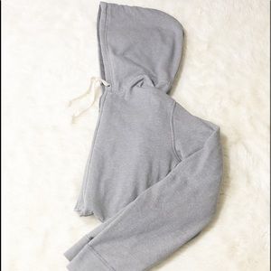 Grey zip up hoodie